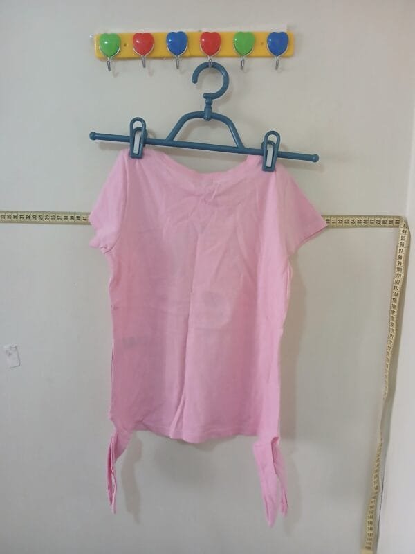 Moda Infantil camiseta rosa Tam 10 - Image 3